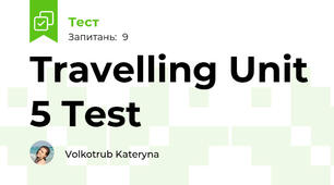 Travelling Unit 5 Test