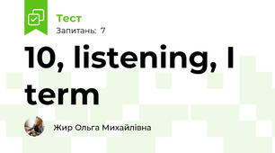 10, listening, I term