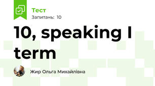 10, speaking I term