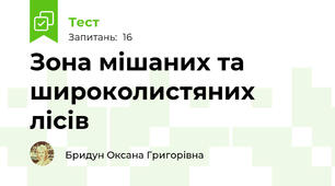 Зона мішаних та широколистяних лісів