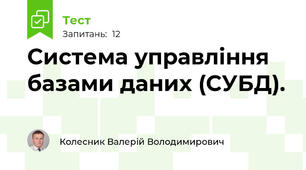 Система управління базами даних (СУБД).