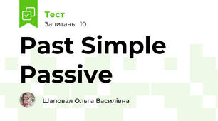 Past Simple Passive