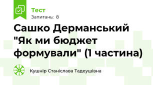 Сашко Дерманський "Як ми бюджет формували" (1 частина)