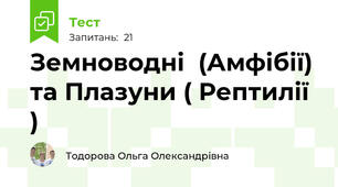  Земноводні  (Амфібії) та Плазуни ( Рептилії )