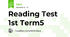 Reading Test 1st Term5