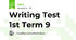 Writing Test 1st Term 9