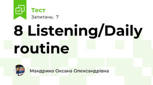 8 Listening/Daily routine 