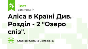 Аліса в Країні Див. Розділ - 2 "Озеро сліз".
