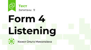 Form 4  Listening