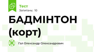 БАДМІНТОН (корт)