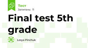 Final test 5th grade
