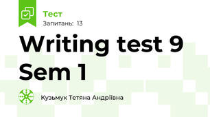  Writing test 9 Sem 1