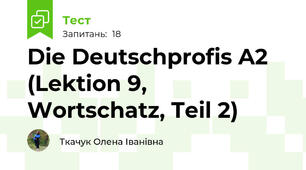 Die Deutschprofis A2 (Lektion 9, Wortschatz, Teil 2)