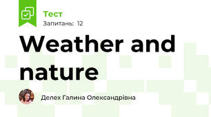 Weather and nature