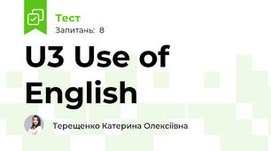 U3 Use of English
