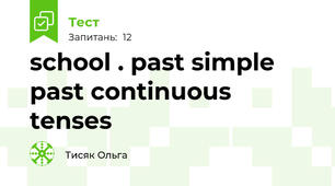 school . past simple past continuous tenses