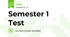 Semester 1 Test 