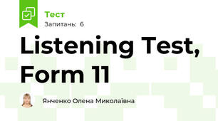 Listening Test, Form 11
