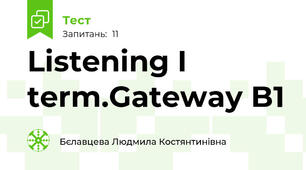 Listening I term.Gateway B1
