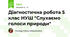 Діагностична робота 5 клас НУШ "Слухаємо голоси природи"