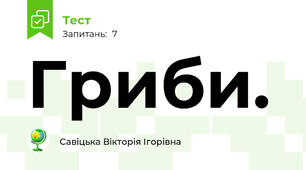 Гриби.