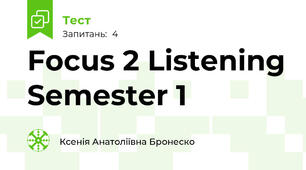 Focus 2 Listening Semester 1