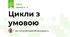 Цикли з умовою
