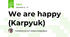 We are happy (Karpyuk)