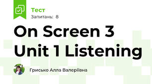 On Screen 3 Unit 1 Listening