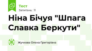 Ніна Бічуя "Шпага Славка Беркути"