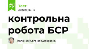 контрольна робота БСР