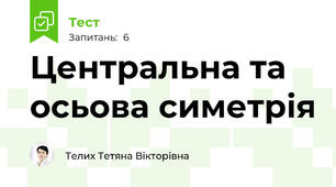 Центральна та осьова симетрія