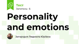 Personality and emotions