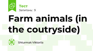 Farm animals (in the coutryside)