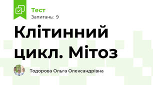 Клітинний цикл. Мітоз