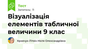 Візуалізація елементів табличної величини 9 клас