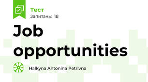 Job opportunities