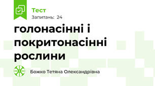 голонасінні і покритонасінні рослини