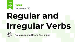 Regular and Irregular Verbs