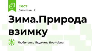 Зима.Природа взимку