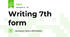 Writing 7th form
