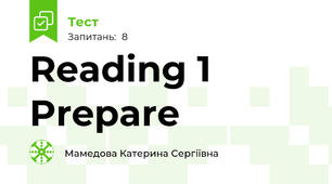 Reading 1 Prepare