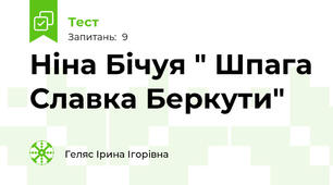 Ніна Бічуя " Шпага Славка Беркути"