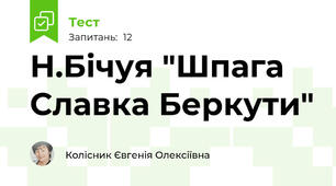 Н.Бічуя "Шпага Славка Беркути"