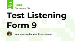  Test Listening Form 9
