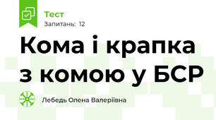 Кома і крапка з комою у БСР