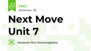 Next Move Unit 7