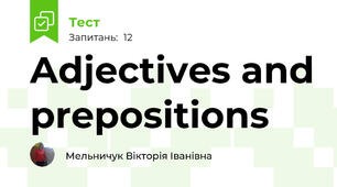 Adjectives and prepositions