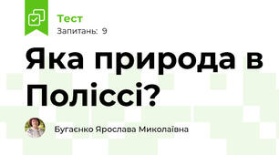 Яка природа в Поліссі?