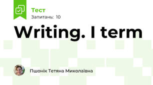 Writing. I term
